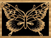 Бабочка в рамке - чертеж для выпиливания лобзиком