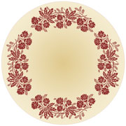 Рамка в цветах - чертеж для выпиливания лобзиком