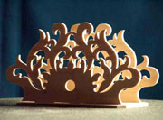 Морская салфетница - чертеж для выпиливания лобзиком