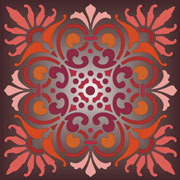 Огненный узор - чертеж для выпиливания лобзиком